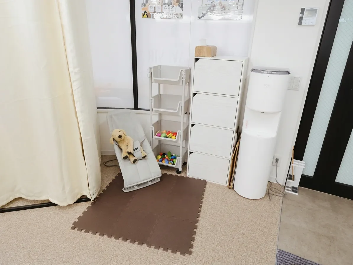 ピラティスアヴニール箕面船場西店の着替えに使えるスペース