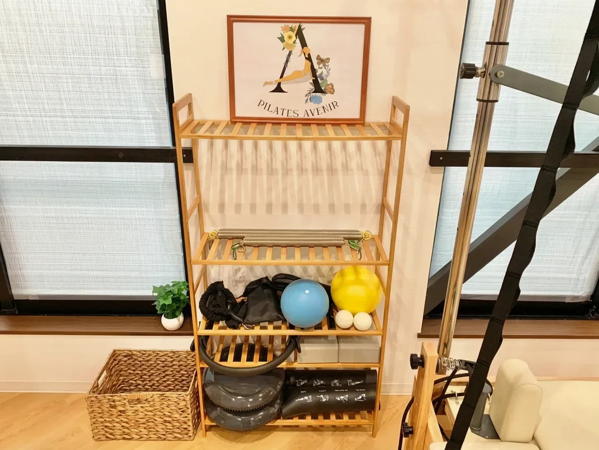ピラティスアヴニール大津京店のレッスンで使う備品や小物