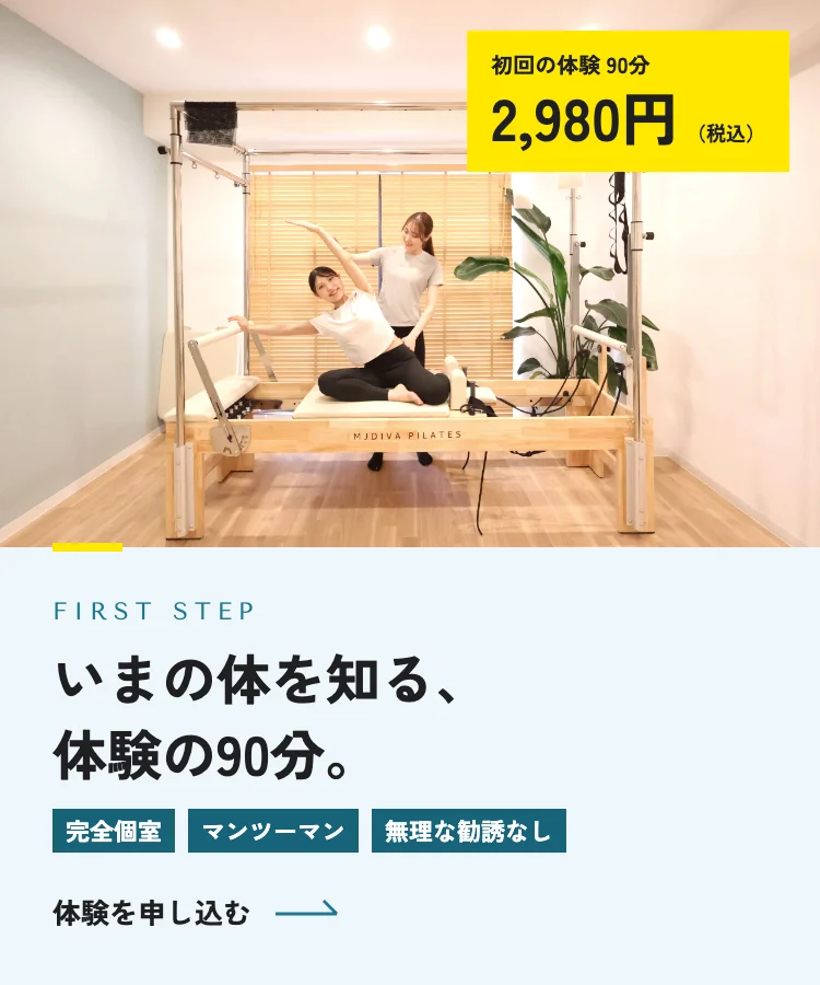 いまの体を知る、体験の90分。｜体験を申し込む