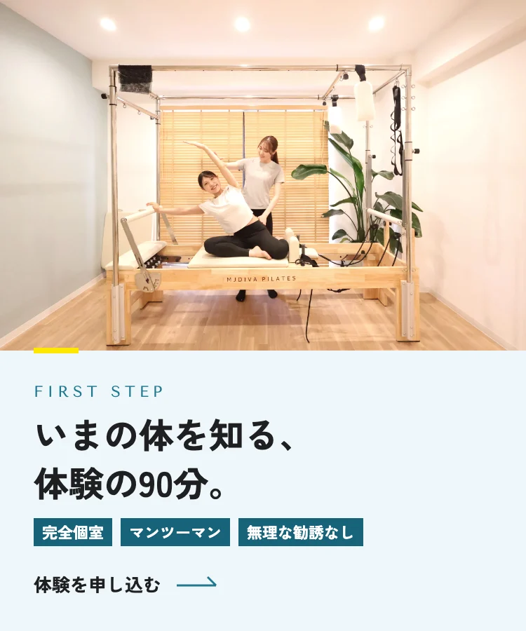 いまの体を知る、体験の90分。｜体験を申し込む
